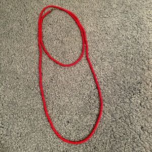 Red Wrap Necklace